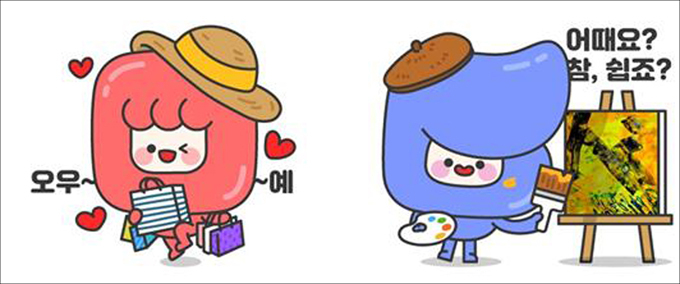 명동 대표캐릭터 수니(SUNi), 무니(MUNi).
