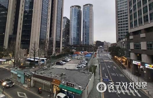 회현동 공공청사 복합화사업 예정부지.