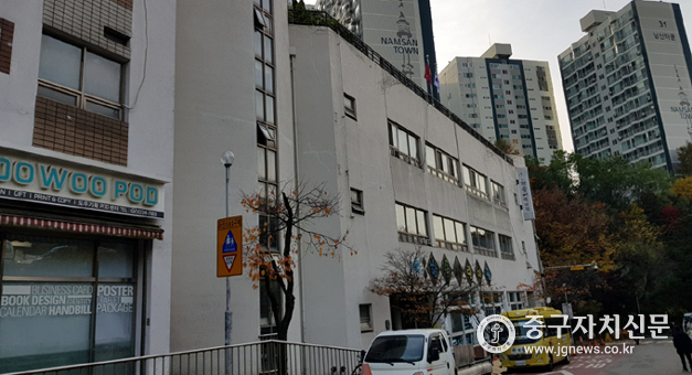 남산타운 임대동 엘리베이터 설치 장소..
