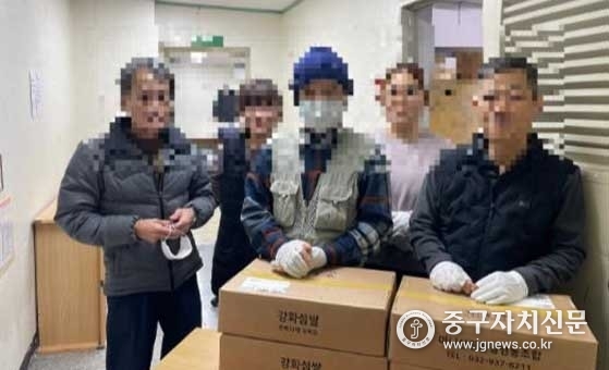 중구지역자활센터와 우양재단이 쌀타 프로젝트를 추진하고 있다.