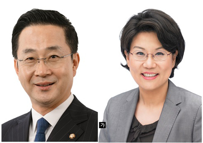  박성준 후보(민) 이혜훈 후보(국)