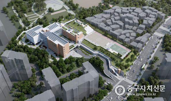 2026년 1월 준공 예정인 금호여자중학교 조감도.