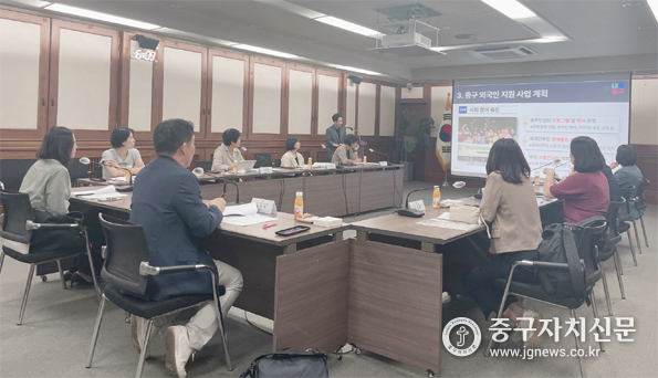 지난 7월 29일 개최한 외국인 지원 실무협의체 회의.가 열리고 있다.