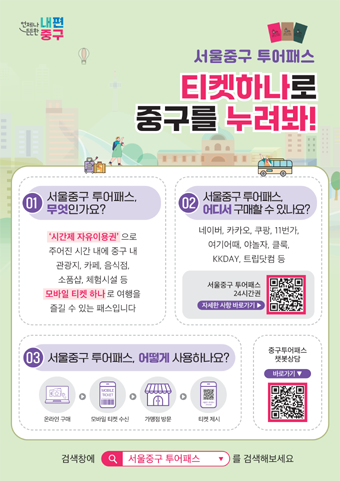 투어패스 홍보 포스터.